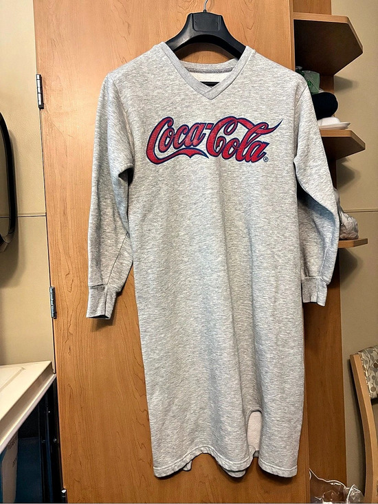 Coca Cola Other - Coca-Cola Gray Long Sleeve Pajama Romper
